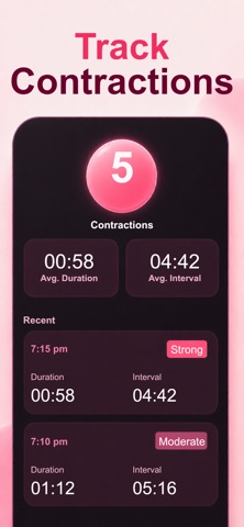 Contraction Tracker & Timer Screenshot 3 of 4