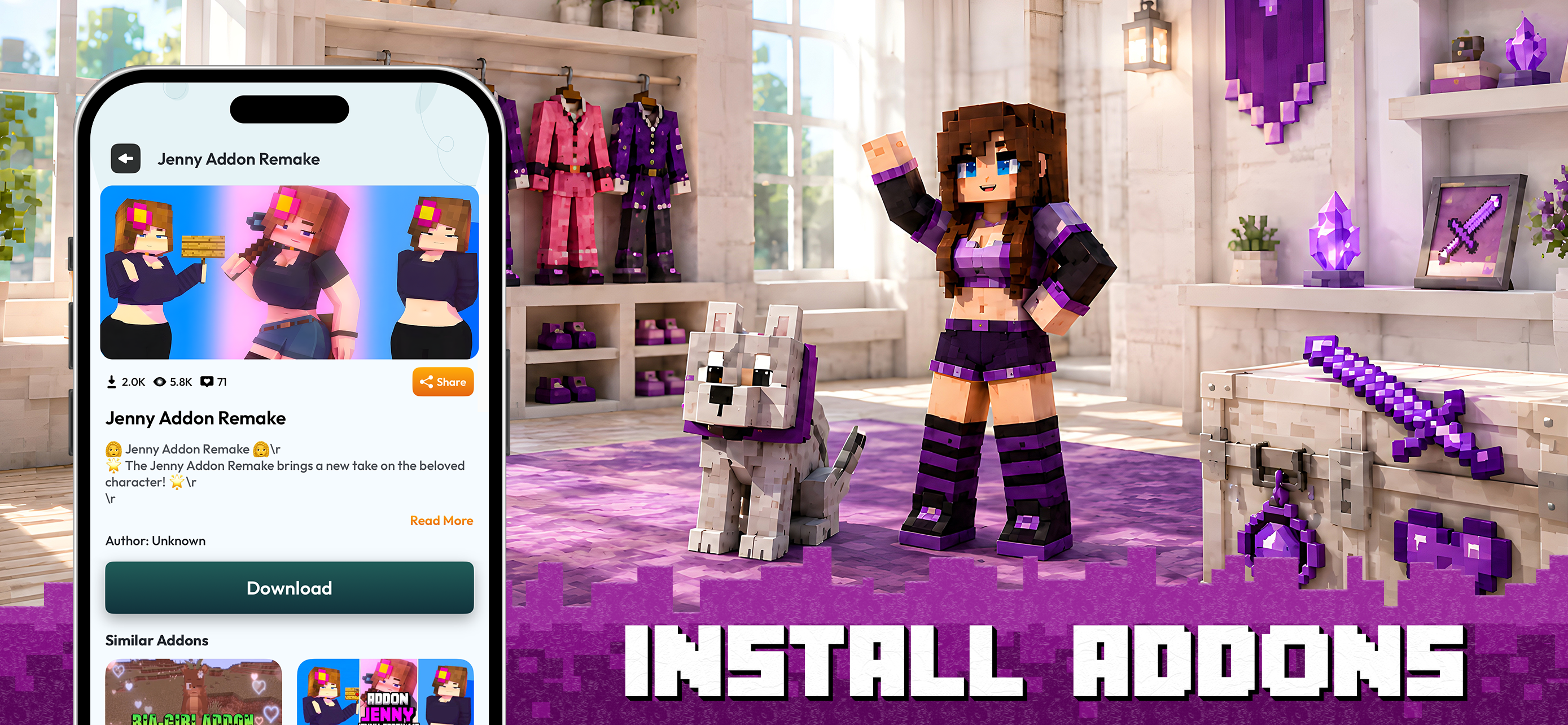 CraftyBox Addon World for MCPE screenshot 3