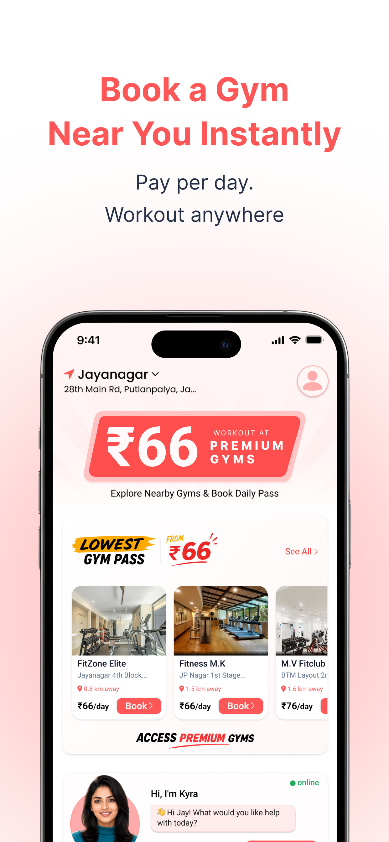 Fymble: AI Health Coach & Gyms screenshot 3