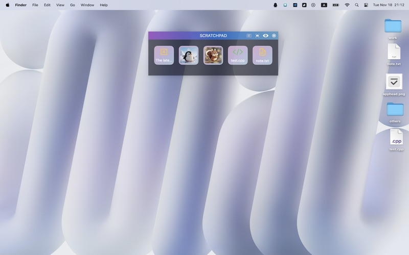 Scratchpad - 悬浮置物架 app screenshot