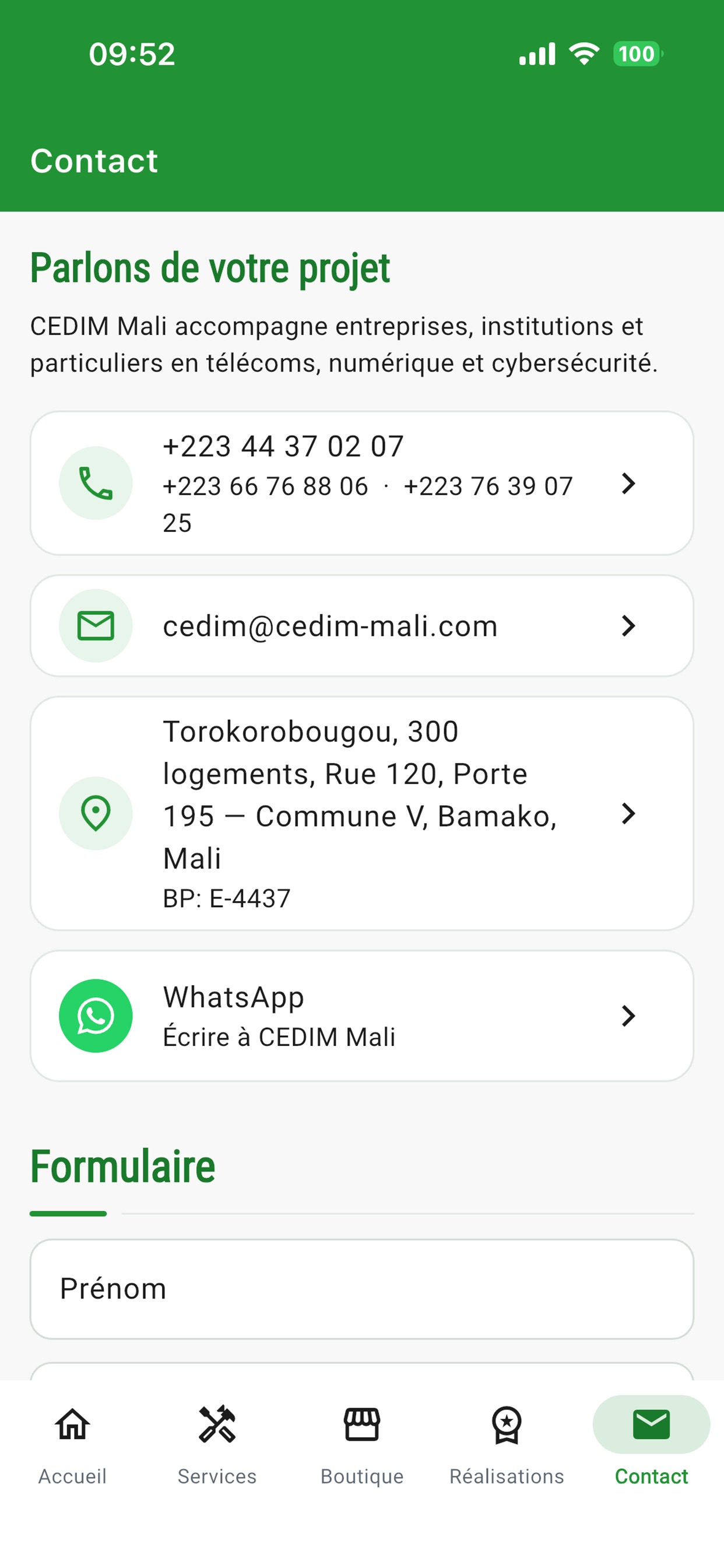 Screenshot 6 of CEDIM - MALI