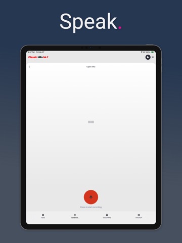CLASSIC HITS 94.7 iPad screenshot