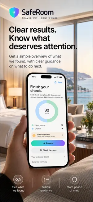 SafeRoom Travel Privacy screenshot 3