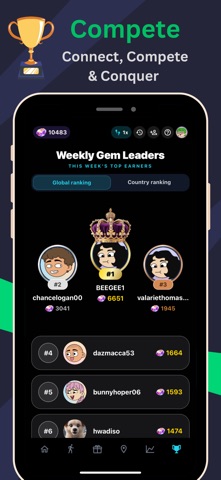 Reward Hunters: Walk and Earn iPhone screenshot