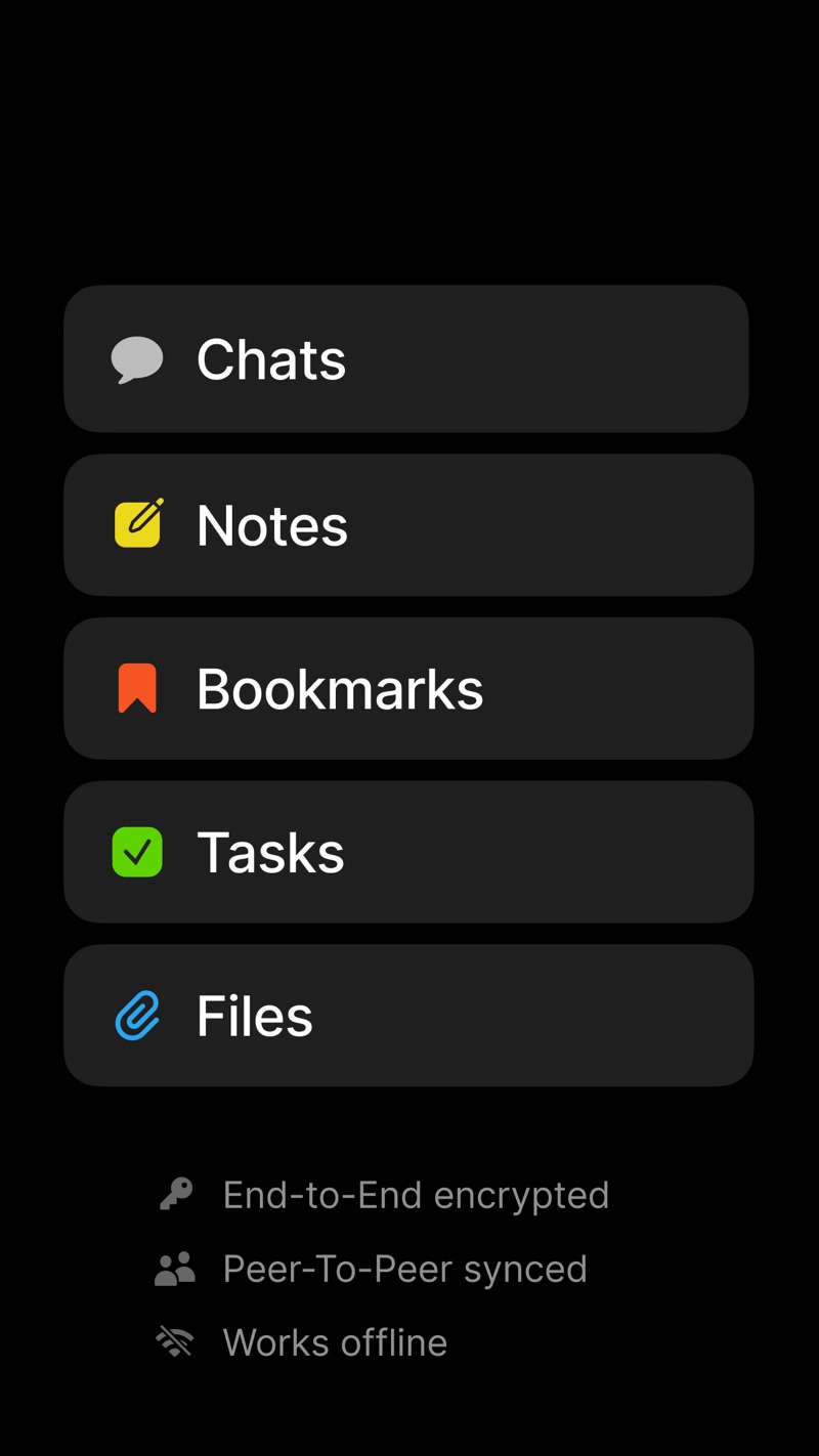 Anytype editor showing block-based note with linked objects