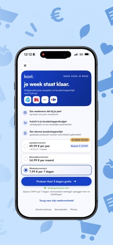 Kost: Maaltijdplanner iPhone screenshot 5