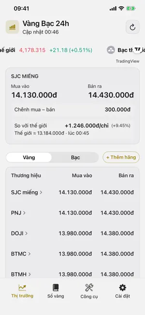 Vàng Bạc 24h screenshot 1
