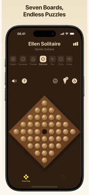 Ellen: Marble Peg Solitaire screenshot 2