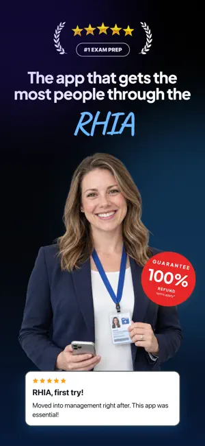 RHIA Exam Prep: Health & Test screenshot 1