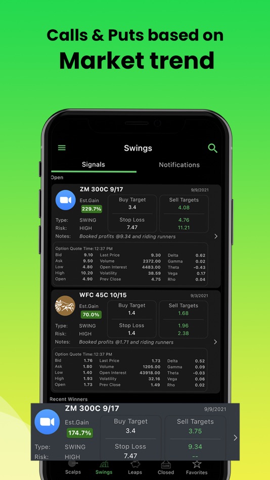 #5. Option Signals - Live Alerts (iOS) 由: ANI Trading Real Time Stocks Options Crypto and Penny Trade Alert & Signal Advisory