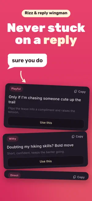 Dashing AI: Rizz Text Reply screenshot 1