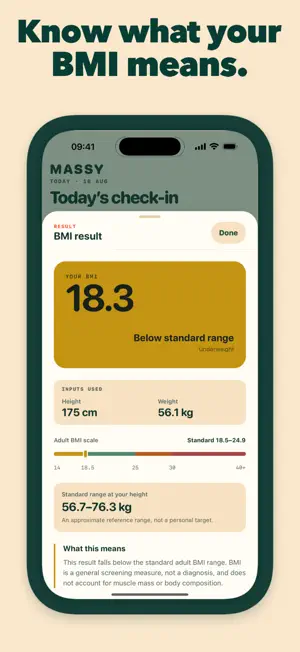 BMI Calculator - Massy screenshot 3