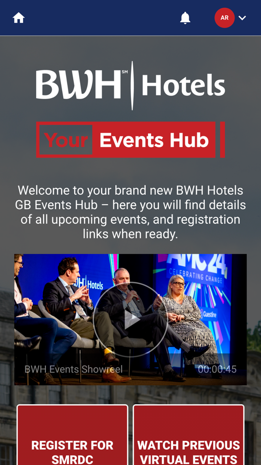 #1. BWH Hotels GB Events (iOS) 由: BWH Hotels GB