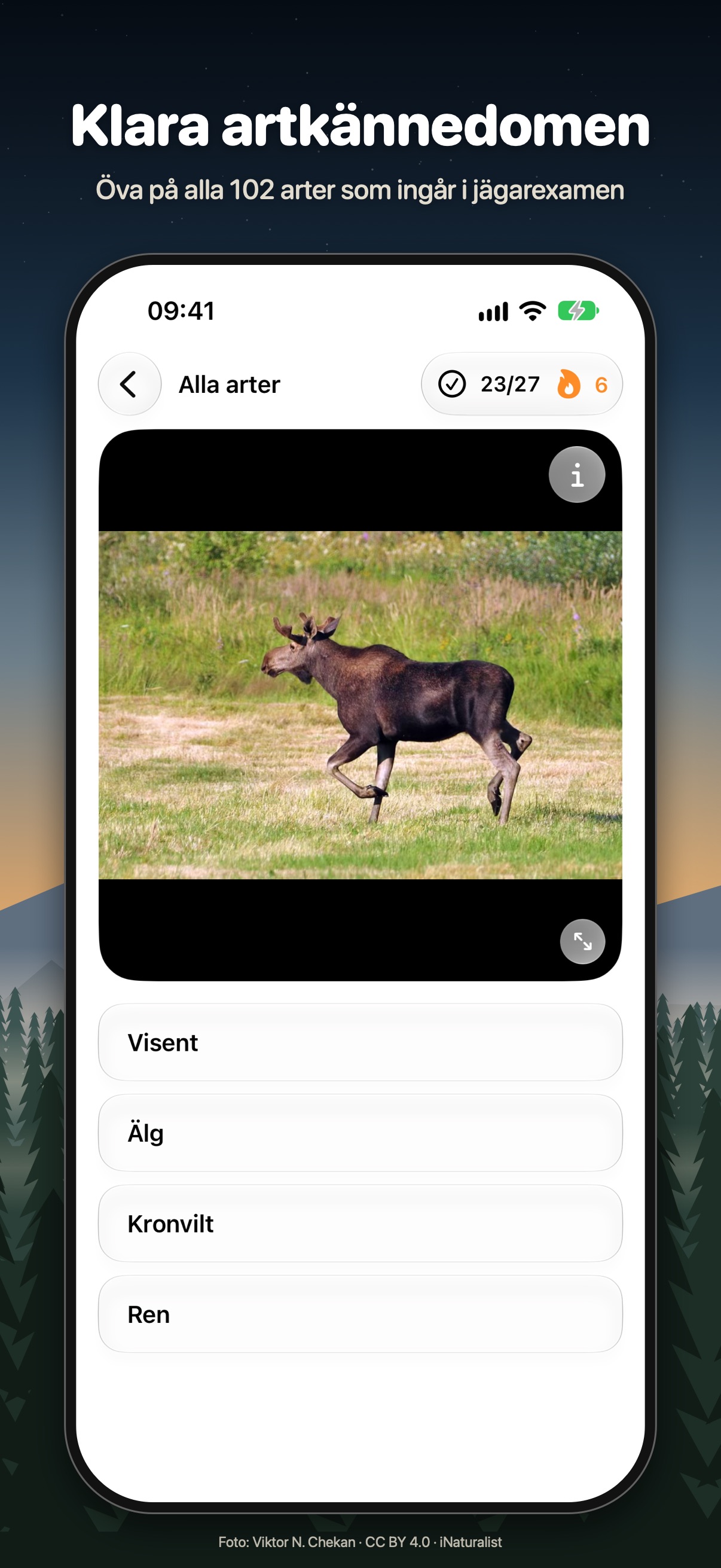 Screenshot 1 of Jakt: Artkännedom