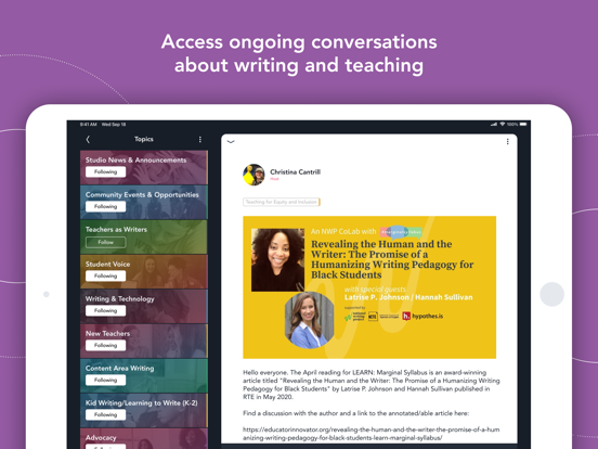 Write Now Teacher Studio iPad screenshot 3 - Education app