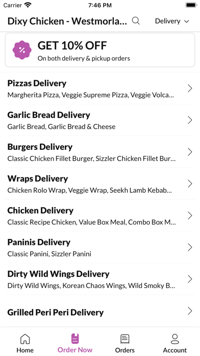 Dixy Chicken Westmorland Rd Screenshot