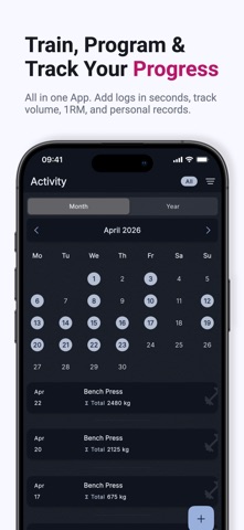 AlgoGain - Gym Workout Planner iPhone screenshot