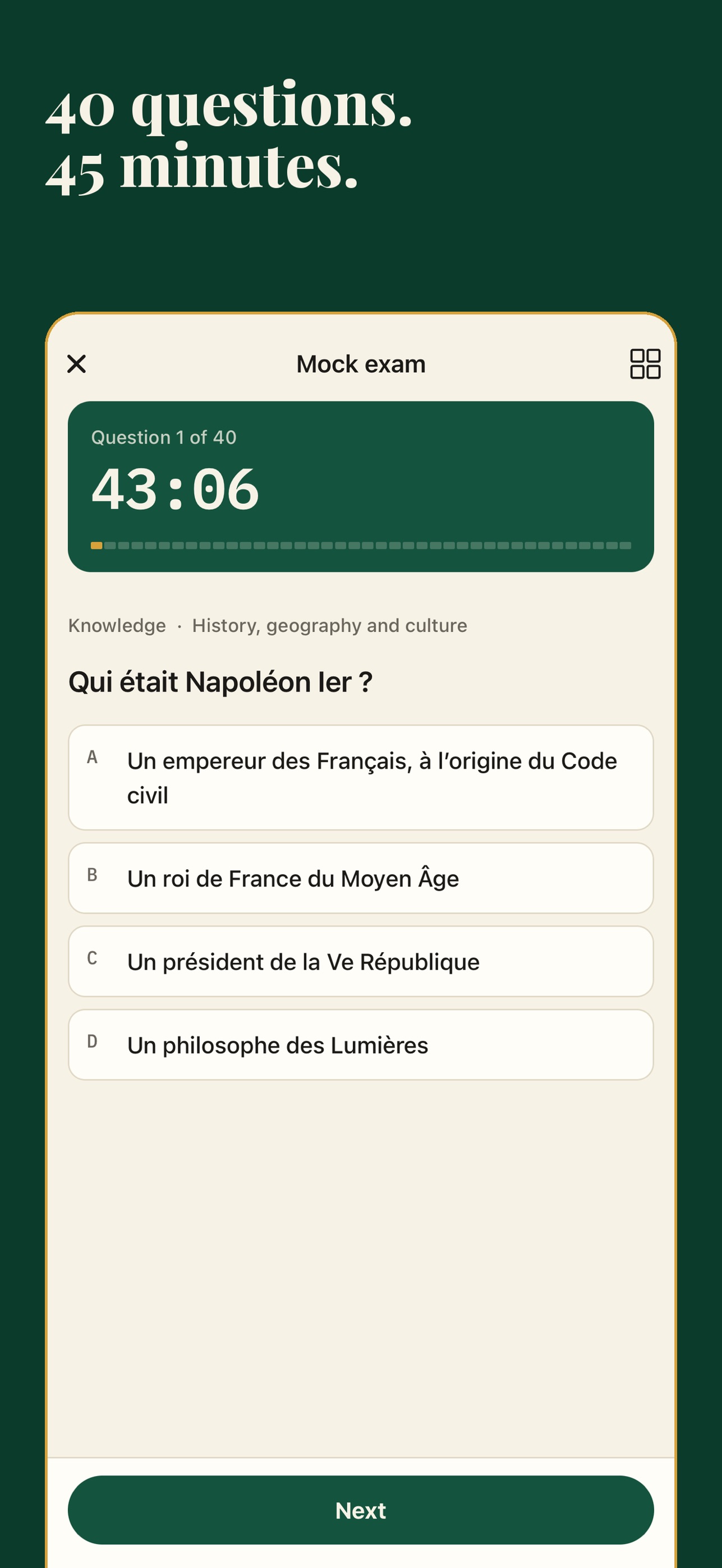 Screenshot 4 of French Civic Exam : Residency