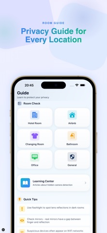CamSafe Hidden Camera Detector iPhone screenshot