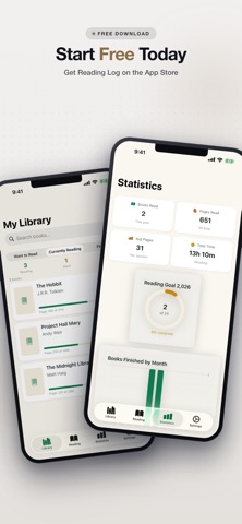 ReadingLog - Book Tracker iPhone screenshot
