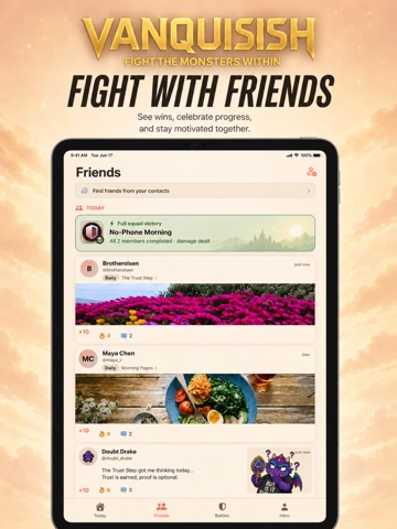 Vanquish - Gamified Habits iPad screenshot