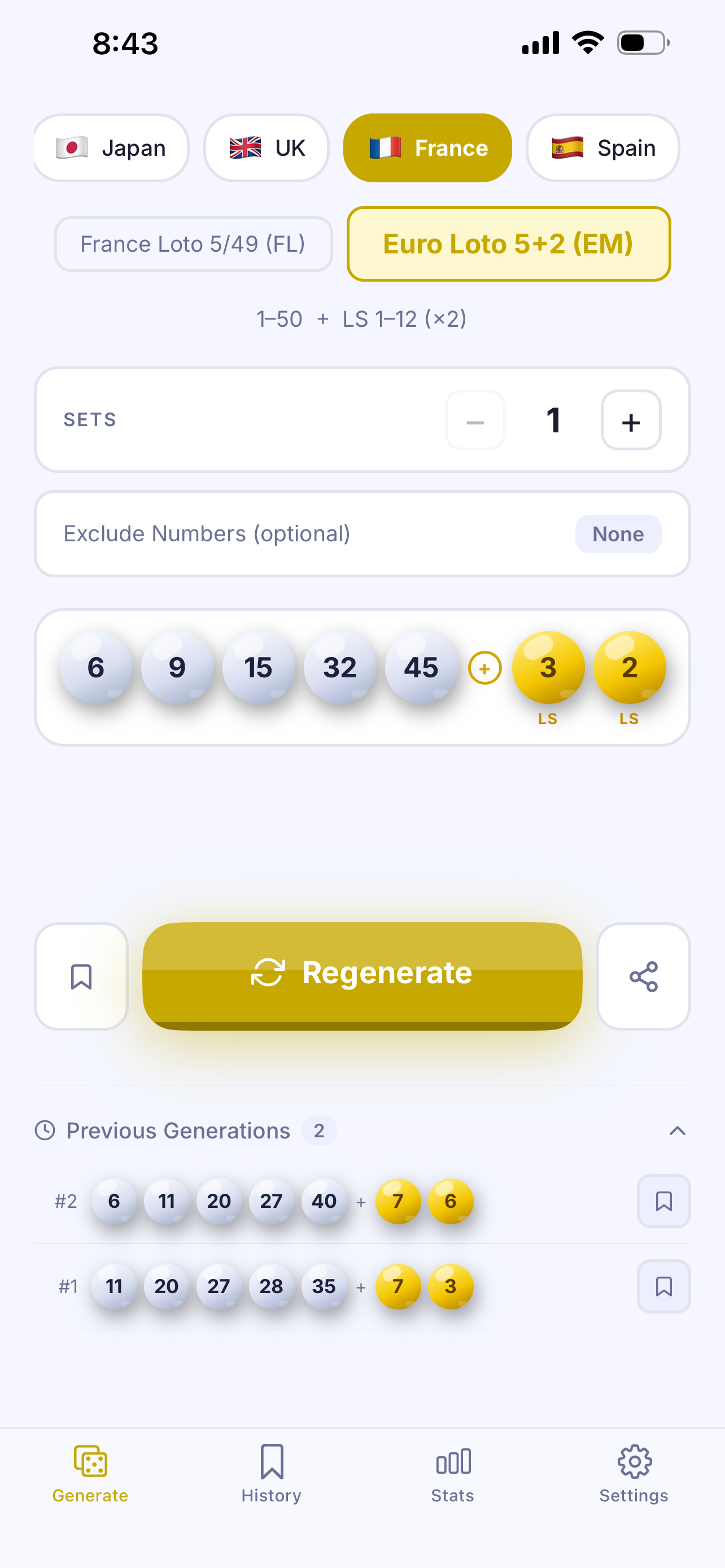 Magic Lotto Number Generator screenshot 3