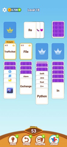 Card Sort Jam-Solitaire Puzzle Screenshot 4 of 5