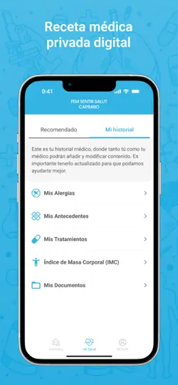 Captura de pantalla de FEM SENTIR SALUT – CAPRABO en iPhone 5