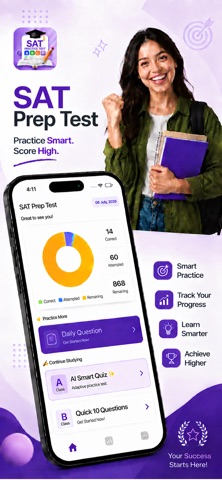 SAT Practice Test & PSAT Prep Screenshot 1 of 6