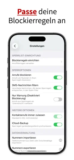 Screenshot von Call Ranger: Mass Anrufblocker auf dem iPhone 5
