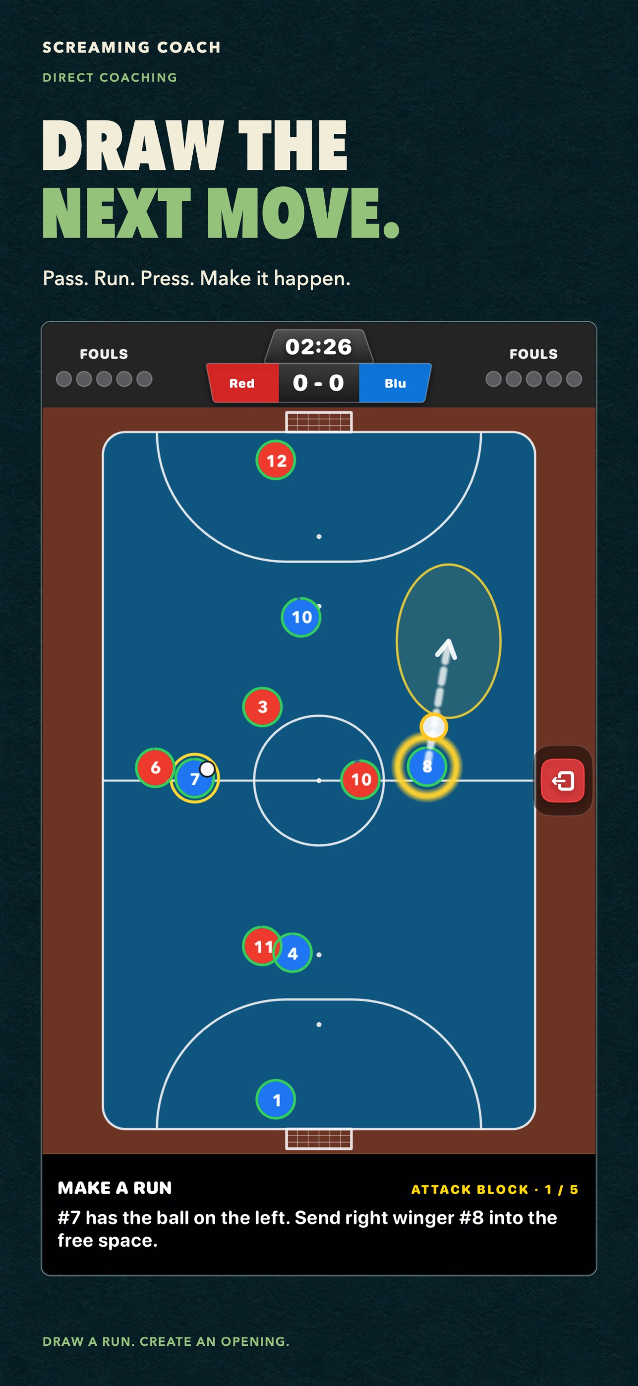 Screenshot 2 of Screaming Coach: Futsal Tactic