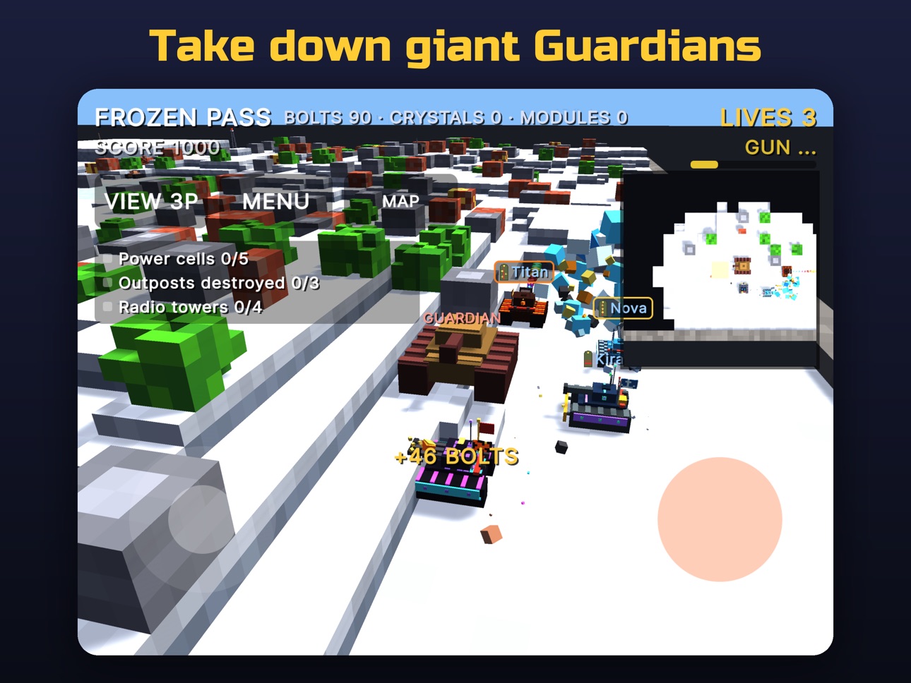 Screenshot 9 of Cube Siege: Voxel tanks