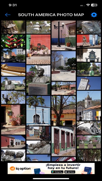 South America Photo Map