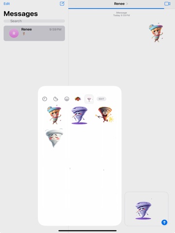 Whirling Tornado Stickers iPad screenshot