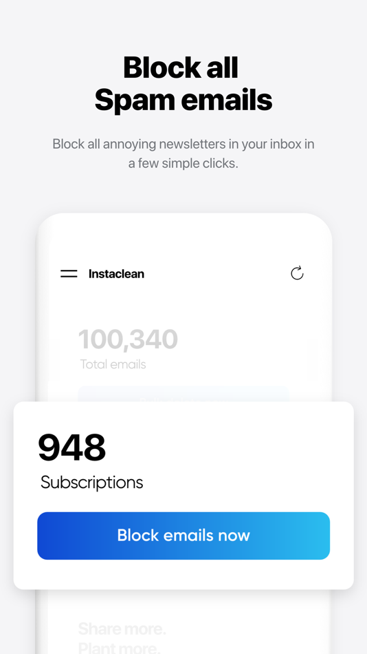 #2. Instaclean - bulk mail cleaner (iOS) 由: Vumonic Datalabs OU