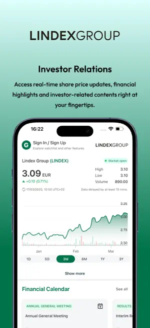 Lindex Group Investor Relation screenshot 1