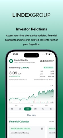 Lindex Group Investor Relation app screenshot