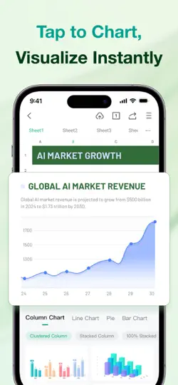 WPS Office-AI Doc, PDF, Tablo iPhone Ekran Görüntüsü 5