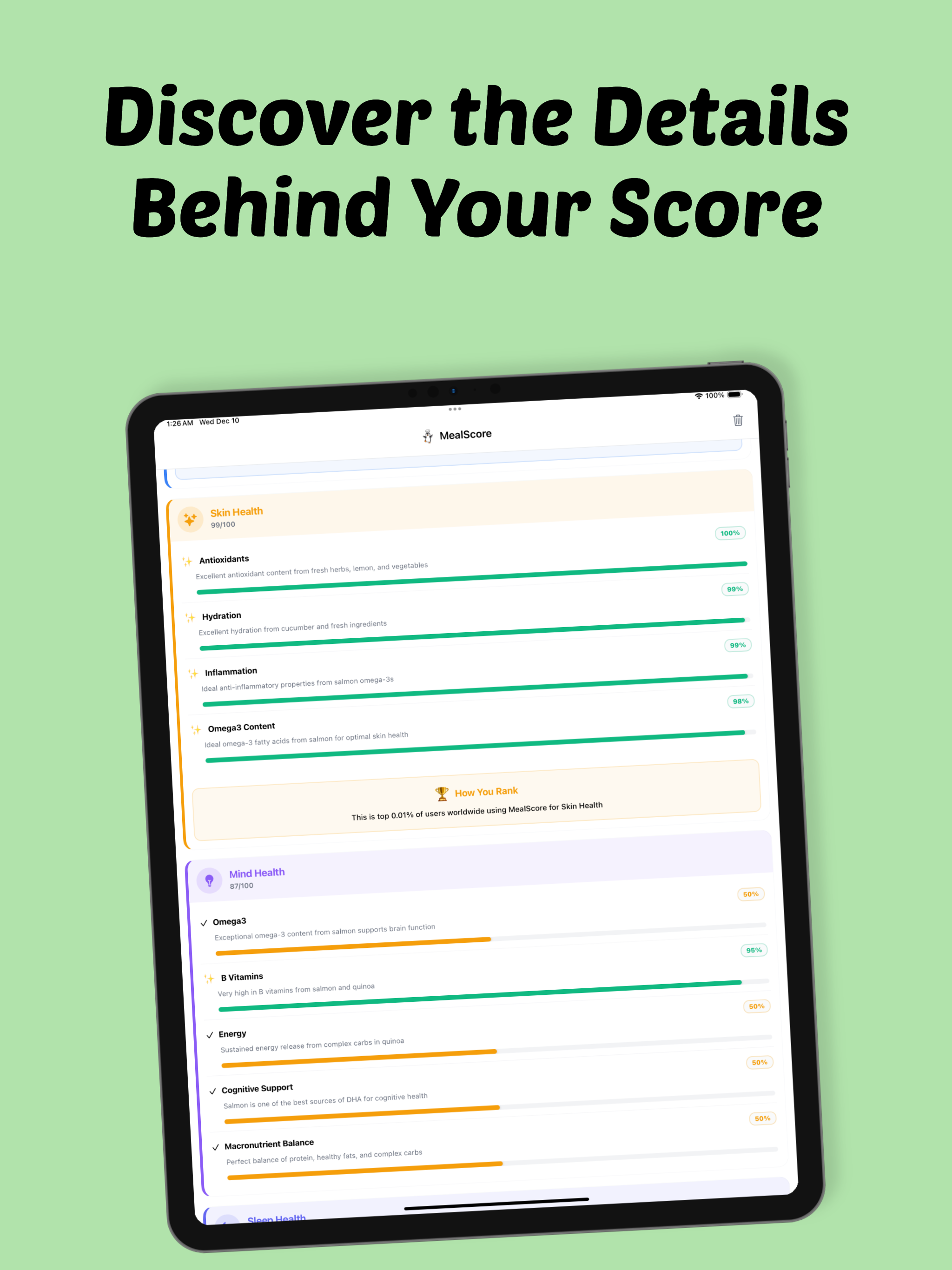 MealScore - AI Food Insights screenshot 10