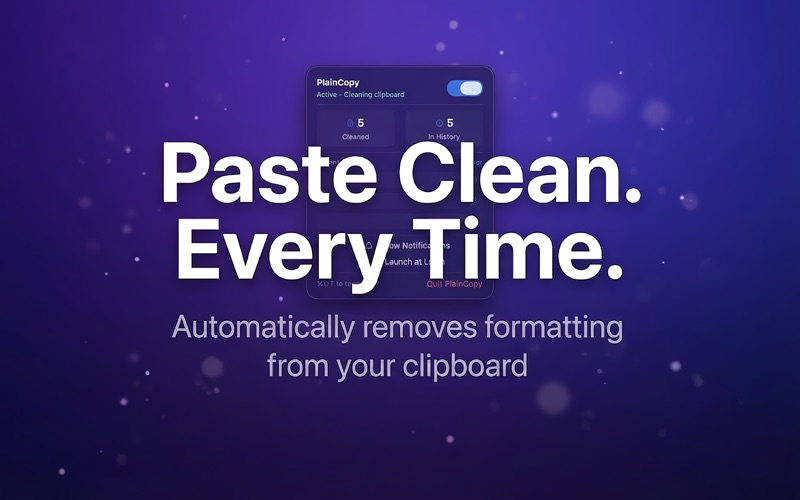 PlainCopy app screenshot