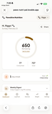 Pawsitive Nutrition Screenshot 3 of 10