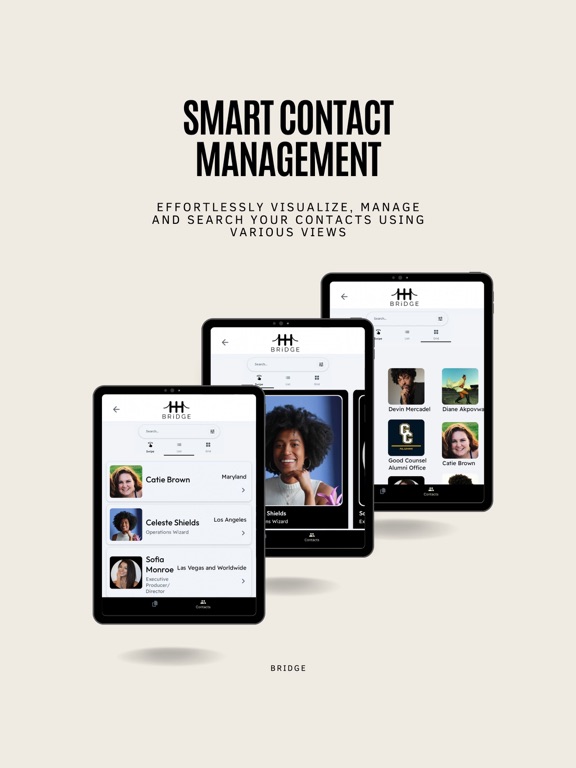 BRiDGE: Smart Contact Book iPad screenshot 5 - Social Networking app