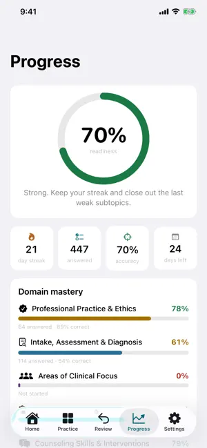 Clinical Counselor Prep screenshot 3