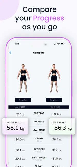 Fitycal - 3D Body Scan Tracker screenshot 3