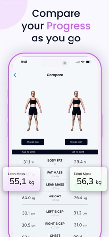 Fitycal - 3D Body Scan Tracker Screenshot 3 of 9