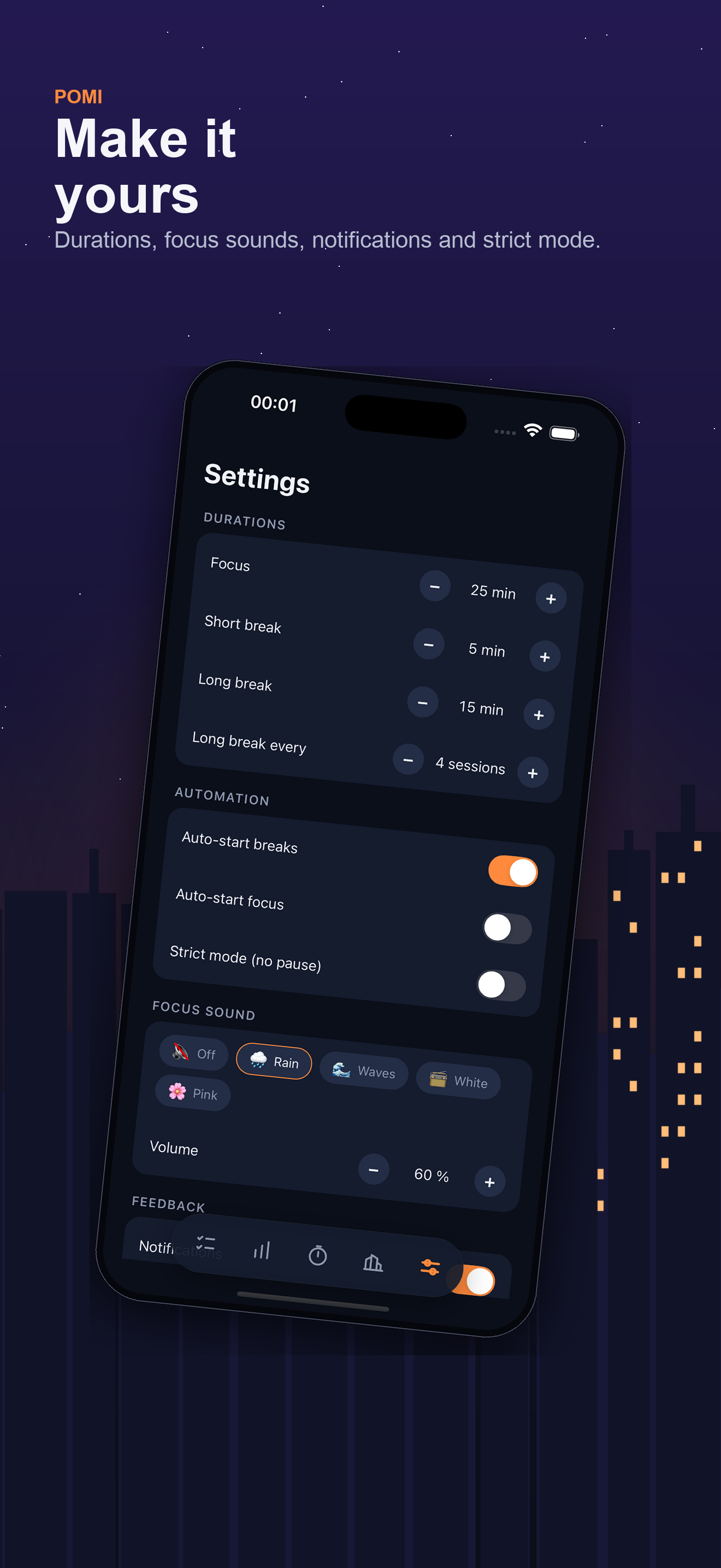 Pomi: Focus & City Builder screenshot 5