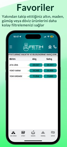 Fetih Kuyumculuk iPhone screenshot