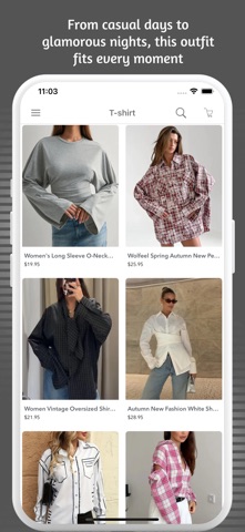 Trendy Fashion Clothing Online iPhone screenshot