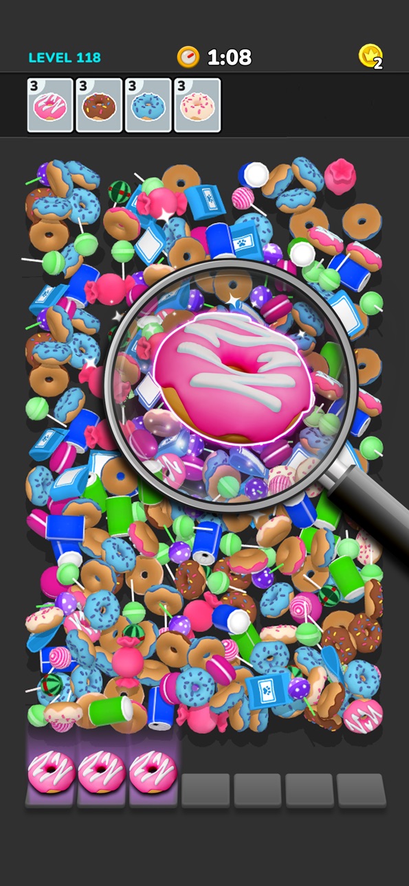 Triple Match 3D iOS Mod IPA screenshot 3 - iOS game interface