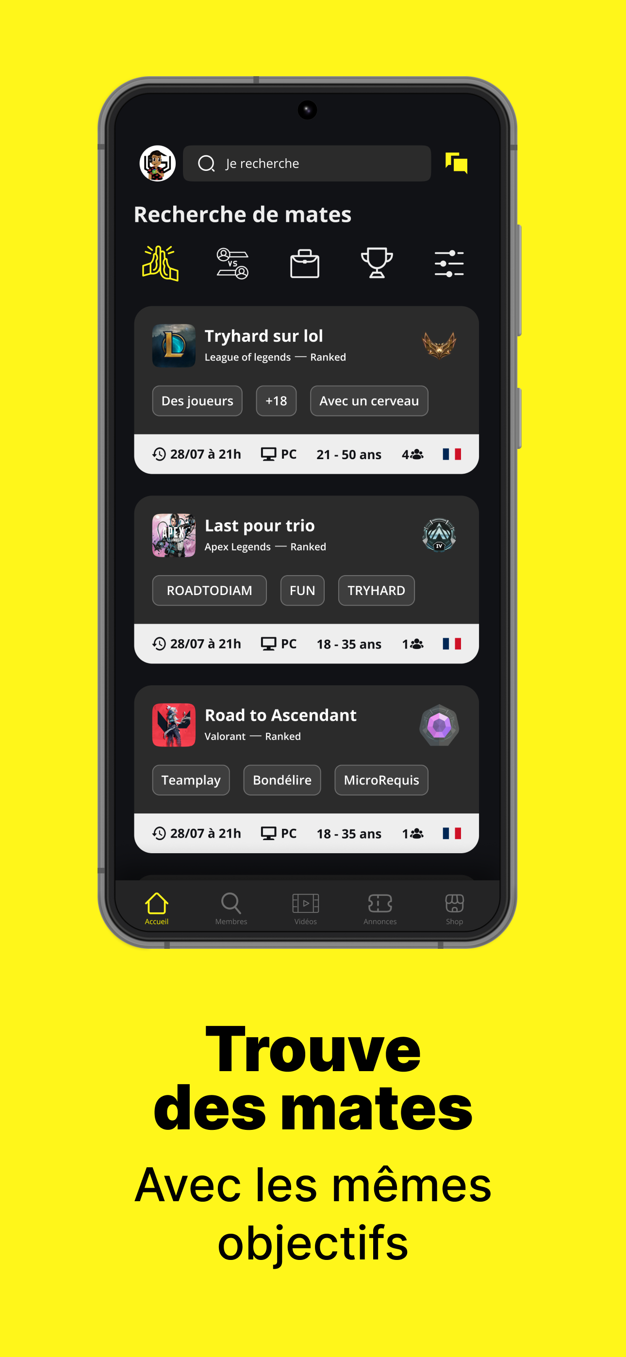 Mately – Joueurs & Team Esport
